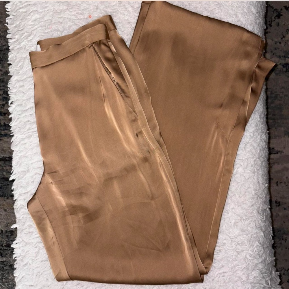 Satin High Waisted Trousers